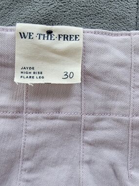We The Free Jayde High Rise Flare Leg Pants - Light Lavender